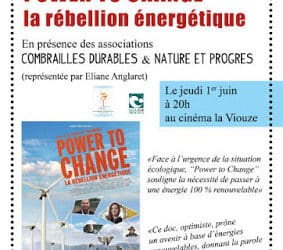 Ciné-débat Power to change : la rebellion énergétique – jeudi 1er à la Viouze