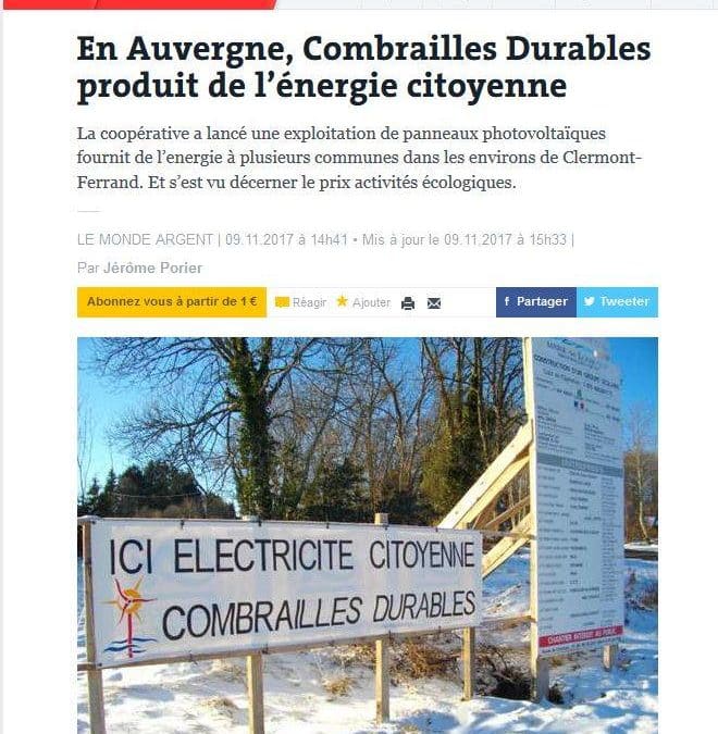 Combrailles Durables dans « le Monde »