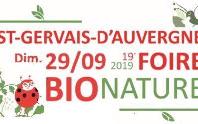 Dimanche 29 septembre : Combrailles Durables à la Foire Bio Nature en Combrailles à St Gervais