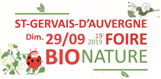 Dimanche 29 septembre : Combrailles Durables à la Foire Bio Nature en Combrailles à St Gervais